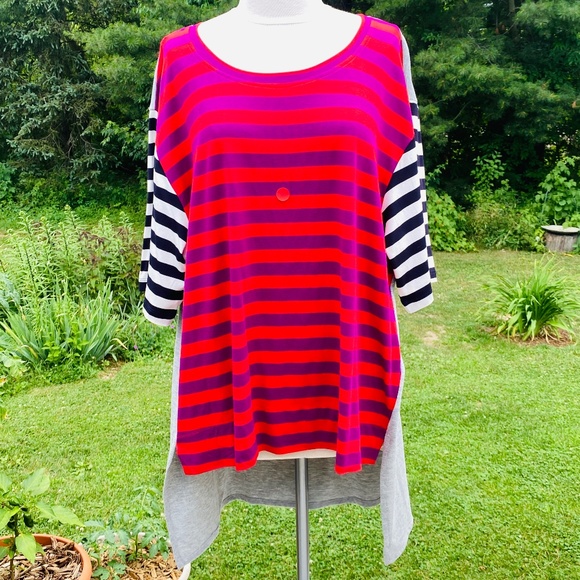 Colorful Alembika High-Low T - Picture 1 of 10